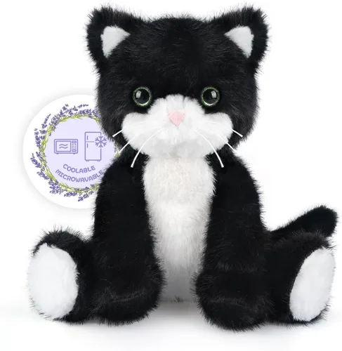 Vista 10 de SuzziPals Vaca de las Tierras Altas de Peluche Calentable y Enfriable, Almohadilla Calentable Microondable para Relajación y Alivio, Juguetes