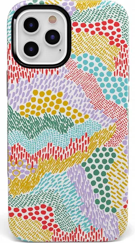 Vista 49 de Casely Funda para iPhone 12 Pro Max Always Vibing Retro Diseño protector audaz Diseño compatible con MagSafe