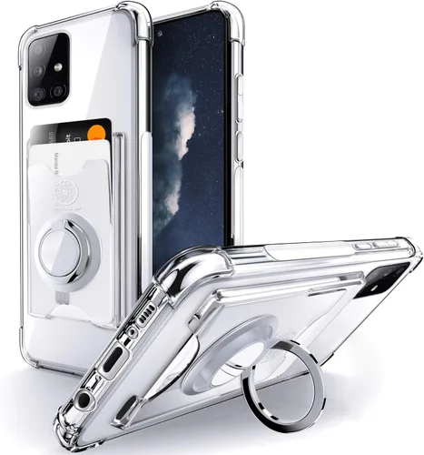 Vista 11 de Shields Up Funda para Samsung Galaxy A15 5G, funda minimalista con tarjetero y soporte de anillo, [protección contra caídas] Funda protectora
