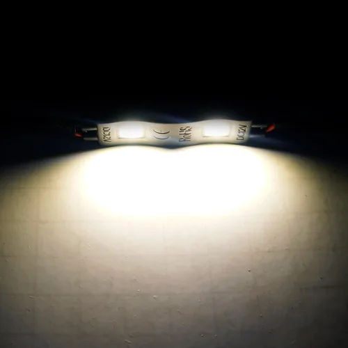 Vista 3 de POD SMD 2 LED 5730 Módulo gran angular impermeable 12V borde tira de gabinete/iluminación automotriz (paquete de 4) (blanco cálido)