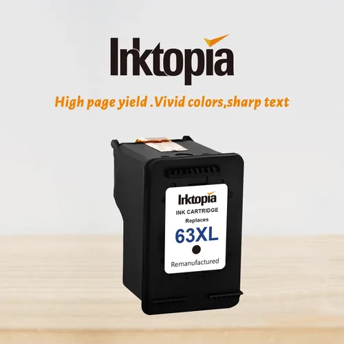 Vista 7 de Inktopia Cartucho de tinta remanufacturado de repuesto para HP 63 XL 63XL, uso con impresora HP OfficeJet 5255 5258 3830 3831 3832 Envy 4512 4516