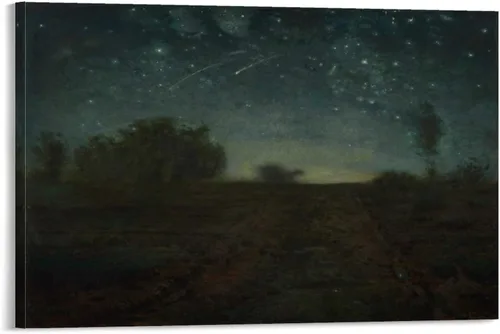 Vista 9 de Jean-Francois Millet, 11 famosas pinturas de Jean-Francois Millet – Póster artístico en lienzo de luz de la luna y arte de pared, póster moderno