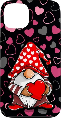 Vista 7 de Cute Gnome Valentine Heart Pattern Cozy Love Design Case for iPhone 17