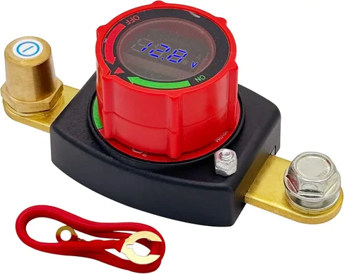 Vista 13 de Ampper Interruptor de Desconexión de Batería de Poste Lateral 12V - 48V, Interruptor de Batería Marina Desconectar Corte de Energía para Automóvil