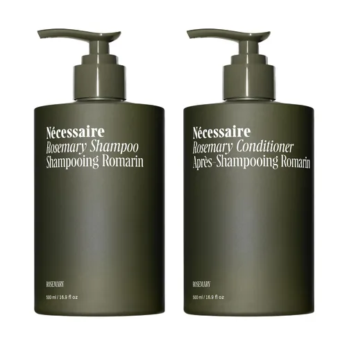 Vista 10 de Nécessaire Rosemary Hair Duo Conjunto de champú y acondicionador de romero fortalecedor multiproteína para cabello adelgazante. Para mujeres +