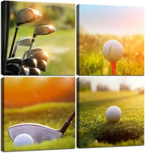 Vista 17 de Pankila Imágenes artísticas para pared de campo de golf, póster en lienzo impreso de golf de Estados Unidos, decoración de pared para sala de estar