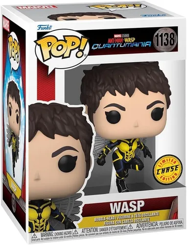 Vista 2 de POP Marvel: Ant-Man and The Wasp: Quantumania - Figura de vinilo de edición limitada de Chase Funko de Avispa