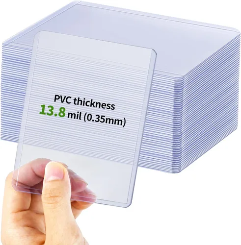 Vista 2 de 100 Toploaders para tarjetas, protector de tarjetas Toploader 35PT, fundas de plástico duro de 3 x 4 pulgadas, protector de tarjeta de béisbol