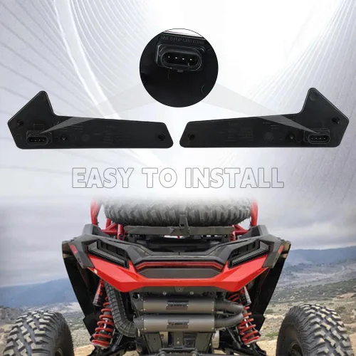 Vista 4 de RZR 1000 XP Luz trasera LED de freno central de repuesto compatible con Polaris RZR RS1 1000 XP 2019-2022 2017 2018 2019 SPORTSMAN 1000 RZR XP TURBO