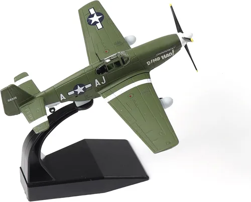 Vista 11 de NUOTIE 1/72 P-40C War Hawk Flying Tigers Fighter Modelo Segunda Guerra Mundial Avión de Guerra Vintage Metal Fundido a Presión Avión Militar