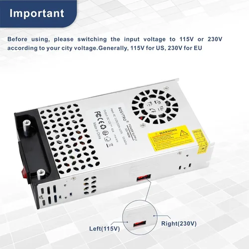 Vista 6 de Convertidor de CA a CC, fuente de alimentación de 12 V CC, 600 W máx. 50 A, SMPS, convertidor de 110 V a 12 V, transformador de fuente