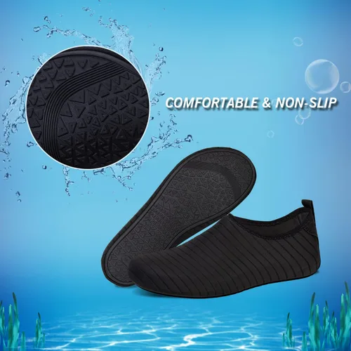 Vista 5 de IceUnicorn - Zapatos acuáticos para playa, natación, para hombres y mujeres, de secado rápido, para andar descalzo, piscina, yoga
