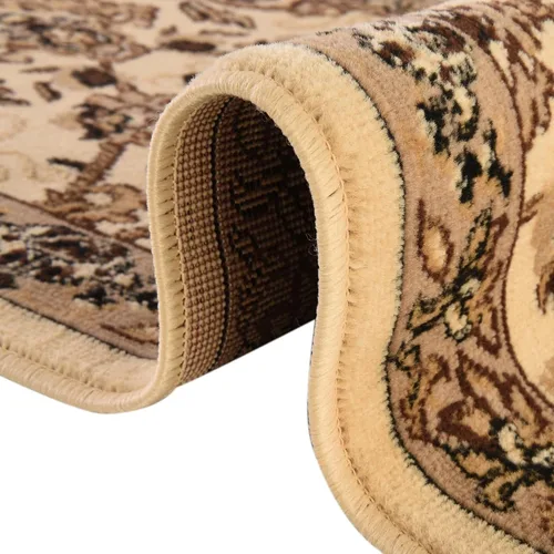 Vista 7 de Unique Loom Kashan Collection - Alfombra tradicional con diseño floral, color negro Marfil/negro