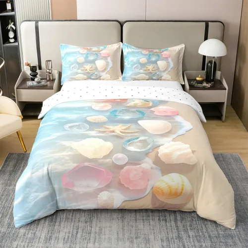 Vista 19 de jejeloiu Cute Mushroom Decor Duvet Cover 100% Cotton for Kids Boys Girls Twin Size Botanical Plants Bedding Set Cartoon Mushrooms Comforter Cover