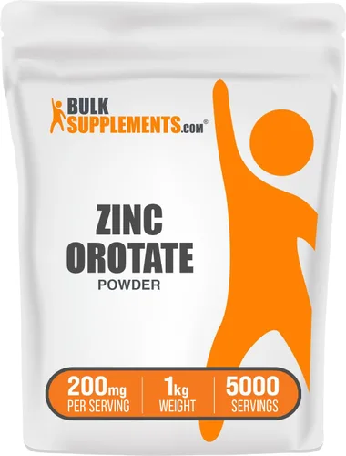 Vista 9 de BulkSupplements. com Zinc Orotate Powder - Suplemento de minerales de zinc, para apoyo inmunológico, sin gluten, 200 mg por porción, 100 g (3.5 oz)