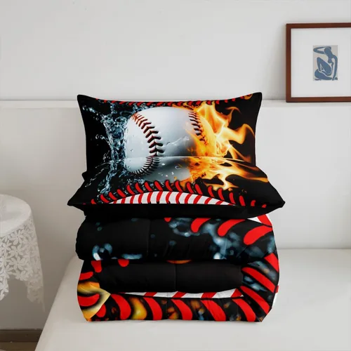 Vista 30 de Juego de ropa de cama de baloncesto para niños y adolescentes, juego de edredón deportivo para niños, tamaño matrimonial, suave, ligero, decoración