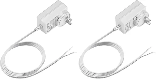 Vista 7 de Rollerhouse Adaptador de pared de transformador enchufable de 2 amperios de 12 V CC/adaptador de fuente de alimentación/cable de 5 pies
