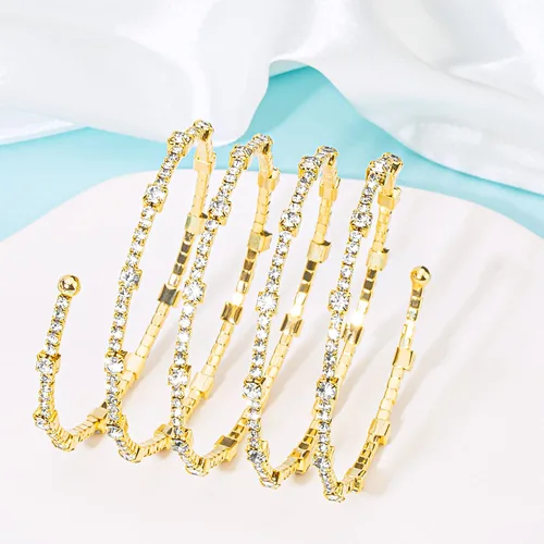 Vista 7 de Gold Bracelets for Women, Dainty Bracelets for Women Trendy, 14K Real Gold Bracelets Stack With Heart, Beaded, Cuban, Paperclip, Snake, Rope, Pearl