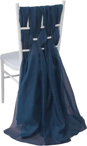Vista 16 de Efavormart - Paquete de 5 bandas de gasa de alta calidad para silla, 22 x 78 pulgadas, amatista violeta, lazos para silla de diseño transparente