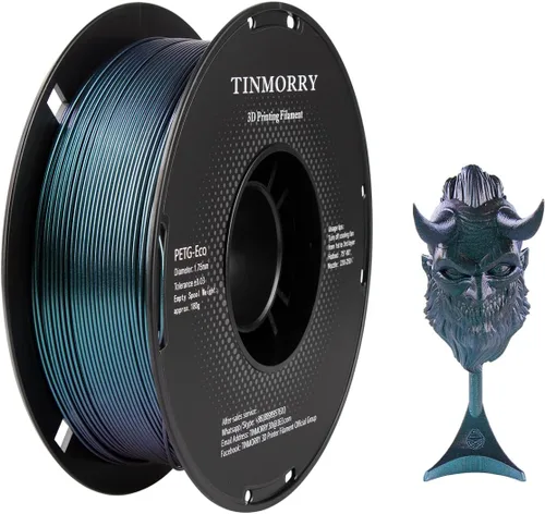 Vista 51 de TINMORRY - Filamento PETG CF de 1.75 mm para impresora 3D, compatible con Bambu LAB, Creality K1C, QIDI MAX3, FLASHFORGE Adventurer 5M, Prusa MK4