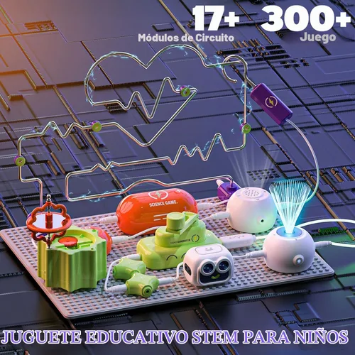Vista 2 de SMILESSKIDDO Kits de ciencia, juguetes STEM de electrónica, más de 300