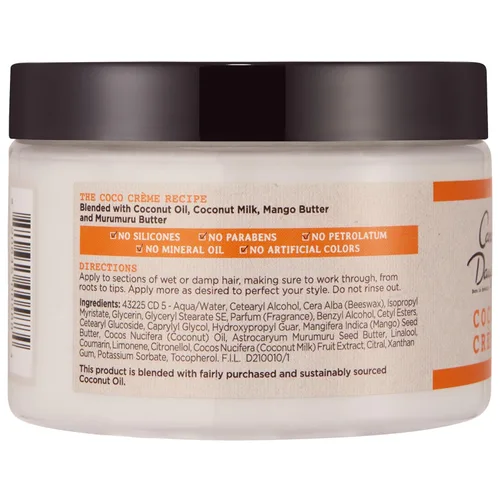 Vista 10 de Mantequilla humectante para cabello rizado muy seco Carol's Daughter Coco Creme, con aceite de coco y mantequilla de mango, sin parabenos y sin
