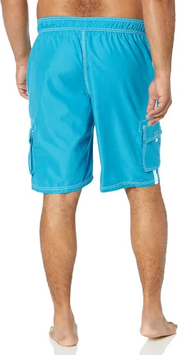 Vista 3 de Kanu Surf Men's Barracuda Swim Trunks (Regular & Extended Sizes)