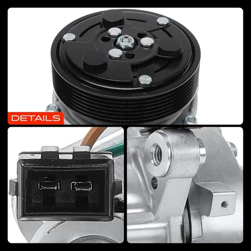 Vista 9 de A-Premium Compresor A/C con embrague compatible con Volkswagen EuroVan 2.8L 2001-2003