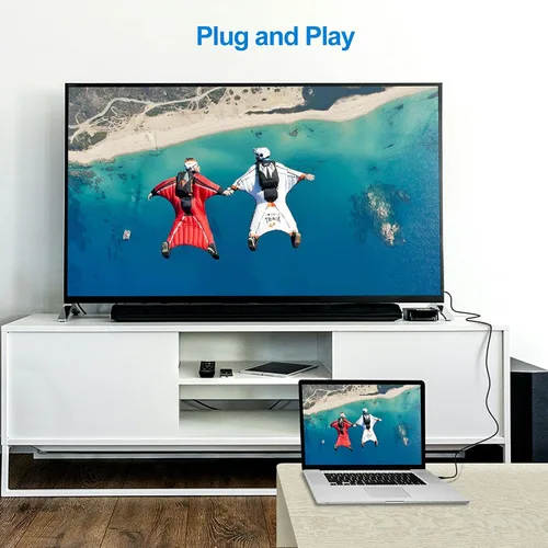 Vista 11 de Rankie Cable mini HDMI a HDMI, alta velocidad compatible con Ethernet 3D y retorno de audio (6 pies)