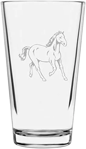 Vista 87 de Shetland Pony (cuerpo) - Vaso de pinta grabado con temática de caballo alternativo de 16 onzas