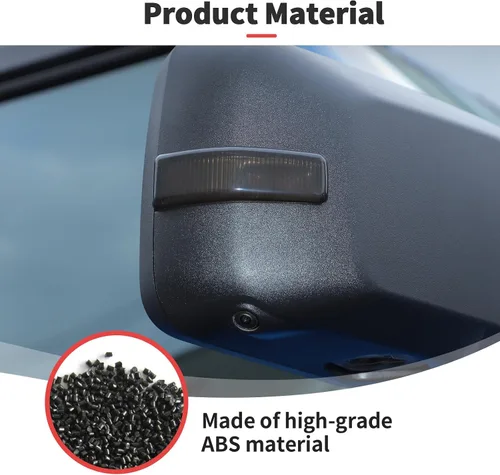 Vista 7 de JWWY Cubierta de luz de señal de giro para espejo retrovisor, intermitente, luz de señal para espejo retrovisor, ajuste para Ford Bronco 2021-2024