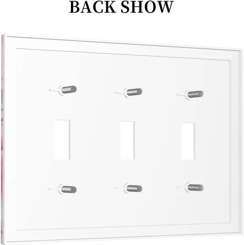 Vista 419 de Placa de Interruptor de Luz Azul de 1 Gang, Placa de Pared Decorativa de Palanca Individual, Cubierta de Placa de Pared de Palanca, Placa Frontal
