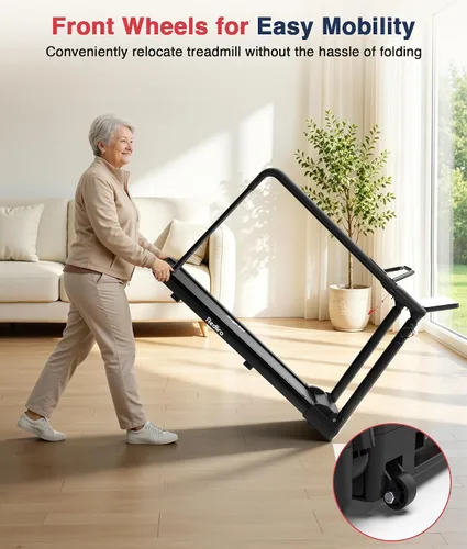 Vista 13 de Redliro Backwards Treadmill for Seniors with Long Handrails - 0.3 MPH Start