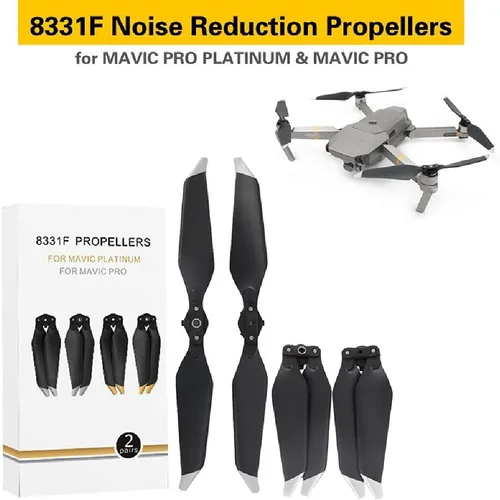 Vista 6 de 4 hélices de drones Reducción de ruido hasta un 60% Accesorios para DJI Mavic PRO Platinum