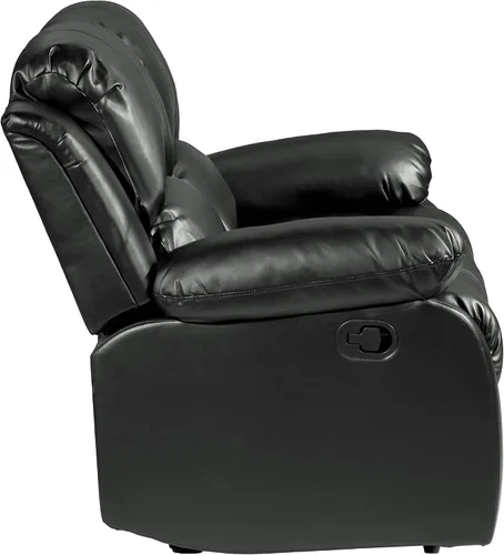 Vista 3 de Lexicon Humphreys Wall-Hugger - Juego de sala de estar reclinable manual, 2 piezas, color negro