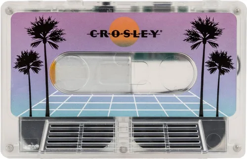 Vista 17 de Altavoz portátil inalámbrico Bluetooth de cinta de casete Crosley CR3045BK-CS, diseño clásico en negro