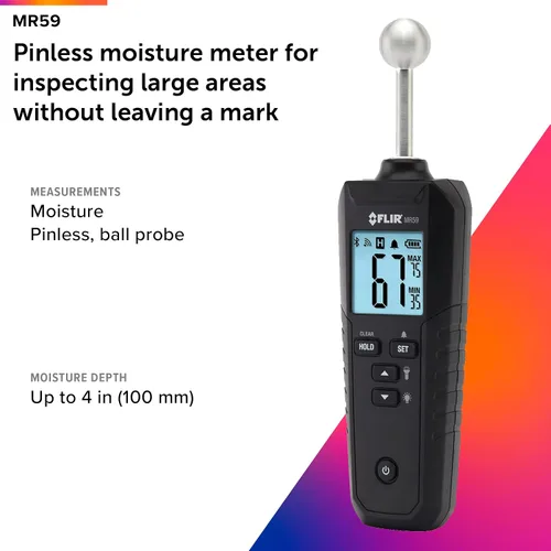 Vista 2 de FLIR Medidor de Humedad con Sonda Esférica MR59 y Bluetooth