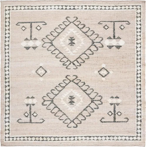 Vista 20 de SAFAVIEH Kilim Collection - Alfombra decorativa de 2 x 3 pies, color negro y marfil, yute de tejido plano hecho a mano, ideal para zonas de alto