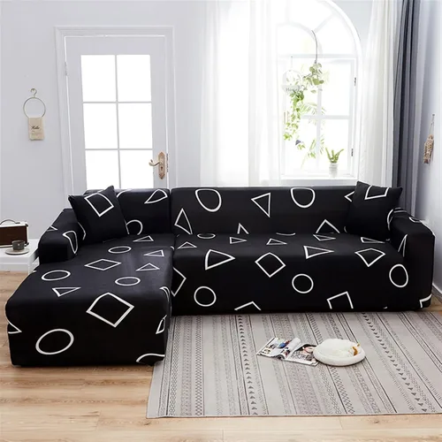 Vista 15 de MIPOPS Fundas de sofá 100% impermeables para sofás modulares en forma de L de 1, 2, 3, 4 plazas, funda elástica para sala de estar, protector de H