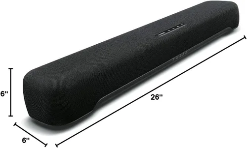 Vista 4 de Yamaha Audio SR-C20A Barra de sonido compacta con subwoofer incorporado y Bluetooth, negro