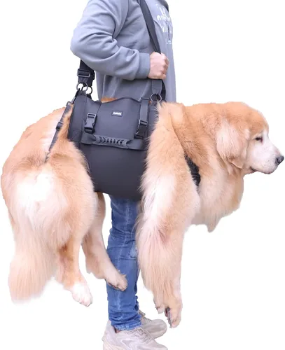 Vista 8 de Arnés de elevación para perros, mochila de emergencia para soporte de patas y rehabilitación para perros grandes, lesiones en las articulaciones