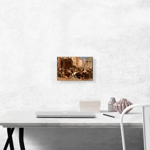 Vista 2 de ARTCANVAS William Holbrook Beard - Lienzo decorativo para pared, diseño de The Bulls and Bears in the Market 1879, 12 x 8 pulgadas