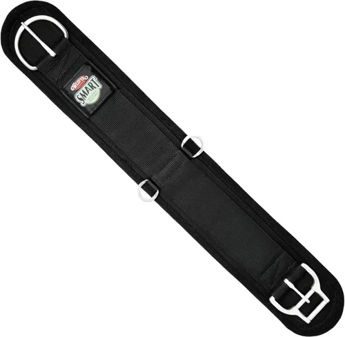 Vista 3 de Weaver Leather Equine - Nylon Felt Lined Straight Smart Cinch for Horses, Black, 36-Inch
