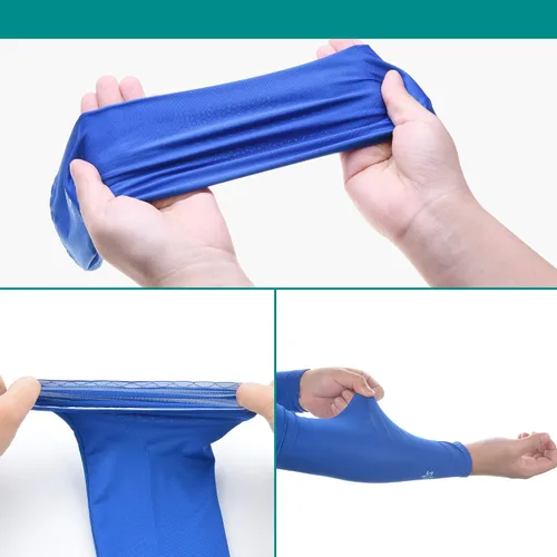 Vista 4 de Cosmos Cooling Arm Sleeves Sun Sleeves UV Protection Arm Covers for Bike Cycling Running Hiking Driving Golf Outdoor Sports