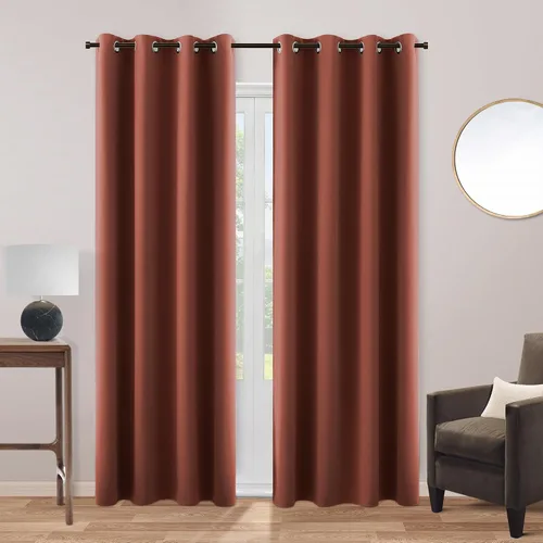 Vista 64 de KOUFALL Cortinas de Baño Aqua para Ventana, Juego de 2 Paneles Decoración Costera Cortinas Cortas Opacas para Ventana Pequeña de Cocina Puerta