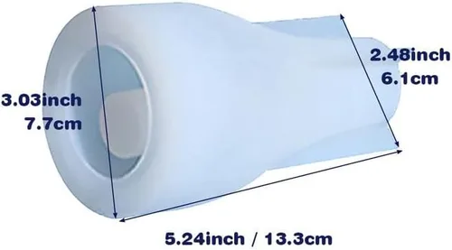 Vista 8 de Moldes de silicona para florero, resina epoxi, moldes de arcilla para hormigón, florero, yeso, moldes de cemento, moldes de maceta para botellas