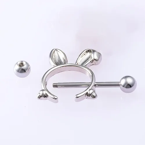 Vista 4 de Nipple Clamps for Women Non Piercing Beginner Body Clamps Stainless Steel Body clips Adjustable Body Ring Non-Piercing Body Jewelry Christmas Gifts