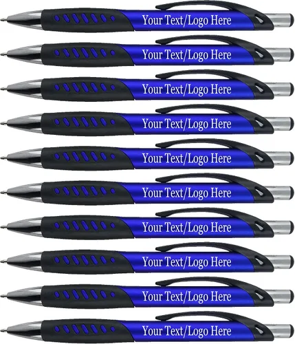 Vista 7 de SyPen Bolígrafos promocionales con su logotipo personalizado o texto, paquete de 300 unidades a granel, para negocios, fiestas y eventos, bolígrafos