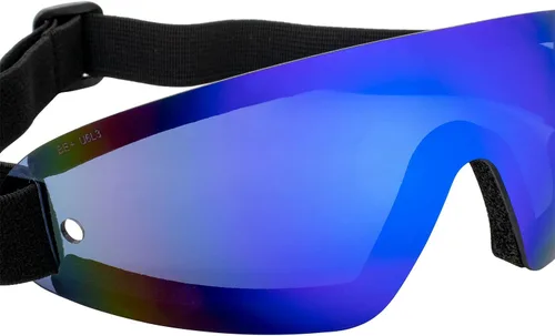 Vista 8 de Birdz Eyewear Wing Skydiving Parasailing - Gafas flotantes con lente de espejo azul ReflecTech