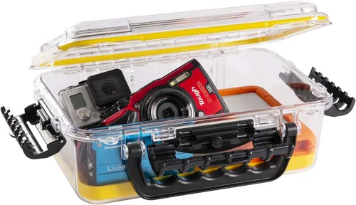Vista 3 de Plano Guide Series 3700 Field Box - Funda impermeable, azul, grande, con correa de muñeca para barco, kayak y campamento, almacenamiento
